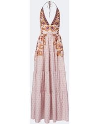 Alexandra Miro - Clover Printed Cotton And Silk Maxi Dress - Lyst