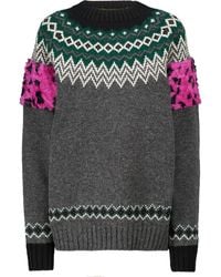 Junya Watanabe Intarsia Wool Sweater - Multicolor