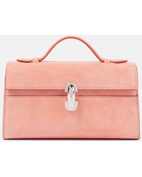 SAVETTE - Tote Bag Symmetry Aus Veloursleder - Lyst