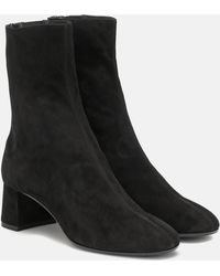 Aquazzura - Saint Honore 50 Suede Ankle Boots - Lyst