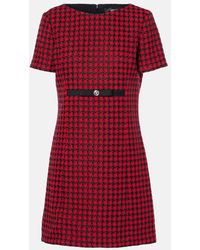 Versace - Minikleid Aus Tweed - Lyst