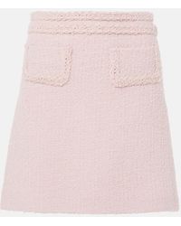 Giambattista Valli - High-Rise Wool-Blend Miniskirt - Lyst