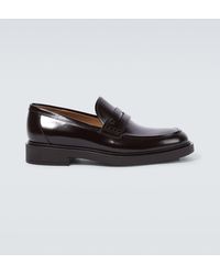 Gianvito Rossi - Harris Leather Penny Loafers - Lyst