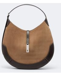 Polo Ralph Lauren - Polo Id Medium Suede Shoulder Bag - Lyst