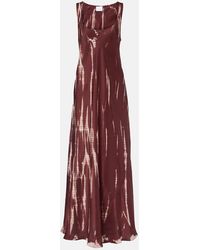 Anna Kosturova - Abito Lungo Tie-Dye - Lyst