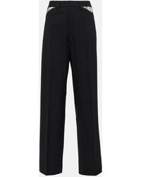 Dion Lee - Cutout Wool Straight Pants - Lyst