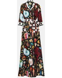 Dolce & Gabbana - Vestaglia Capri in raso di seta - Lyst