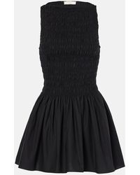 Faithfull the Brand - Shirred Cotton Minidress - Lyst