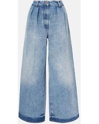 Alanui - Sunny Crochet Wide-Leg Jeans - Lyst