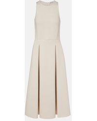 Max Mara - Cannone Cotton-Blend Midi Dress - Lyst