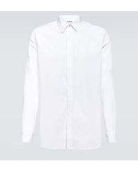 Jil Sander - Camisa de popelin de algodon - Lyst