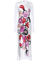 Marni Abito lungo a stampa floreale - Bianco