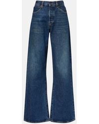 FRAME - Loose Low-Rise Wide-Leg Jeans - Lyst