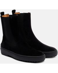 Tod's - Gommino Suede Ankle Boots - Lyst