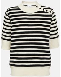 Bogner - Striped Wool And Cashmere Sweater - Lyst