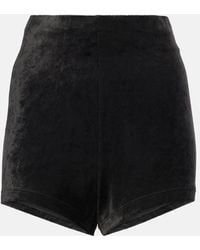 Rick Owens - High-Rise Shorts Dirt Aus Samt - Lyst