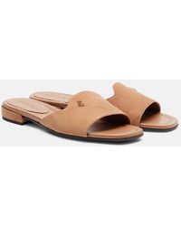 Jimmy Choo - Dina Suede Slides - Lyst
