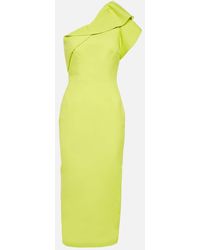 Roland Mouret - One-Shoulder Wool-Blend Midi Dress - Lyst