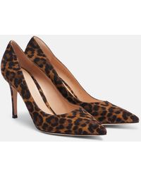 Gianvito Rossi - Gianvito 85 Leopard-Print Suede Pumps - Lyst