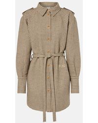 Patou - Hemdblusenkleid Aus Flanell - Lyst