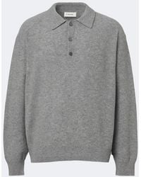 FRAME - Wool Polo Sweater - Lyst