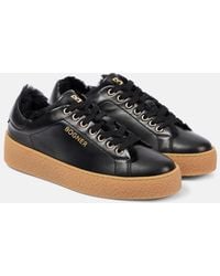 Bogner - Lucerne Shearling-Lined Leather Sneakers - Lyst