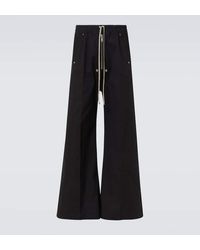 Rick Owens - Wida Bela Cotton-Blend Wide-Leg Pants - Lyst