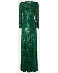 Jenny Packham - Nymph Sequined Gown - Lyst