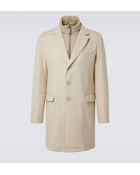 Herno - Abrigo De Lana Con Chaleco A Capas - Lyst