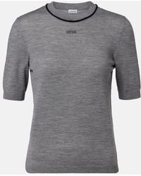 Loewe - Logo Wool Sweater - Lyst