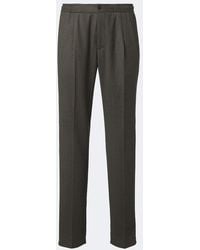 Rubinacci - Virgin Wool Straight Pants - Lyst