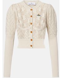 Vivienne Westwood - Ella Pointelle Cotton Cardigan - Lyst