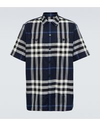 Burberry - Checked Cotton Shirt - Lyst