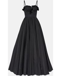 Giambattista Valli - Ruched Pleated Cotton Gown - Lyst