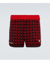 adidas X Wales Bonner - Shorts in jacquard - Rosso