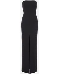 Solace London - Bysha Strapless Crepe Maxi Dress - Lyst