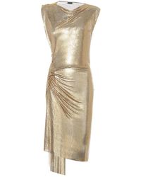 Rabanne - Draped Mesh Dress - Lyst