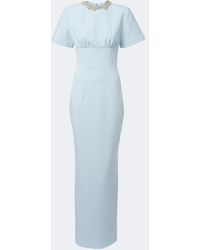 Rachel Gilbert - Dovetta Embellished Crepe Corset Gown - Lyst
