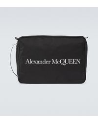 Alexander McQueen Bedruckte Kosmetiktasche - Schwarz