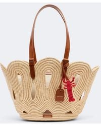 Aquazzura - Artiste Medium Raffia Tote Bag - Lyst
