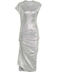 Rabanne - Metallic Jersey Dress - Lyst