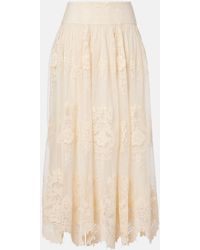Zimmermann - Hypnotic Floral Lace Maxi Skirt - Lyst