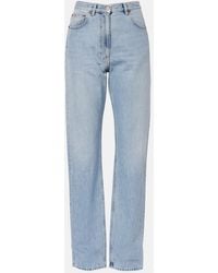 Valentino - Mid-Rise Wide-Leg Jeans - Lyst