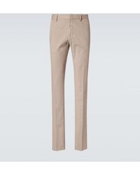ZEGNA - Cotton-Blend Straight Pants - Lyst