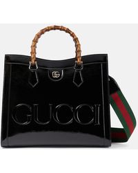 Gucci - Diana Medium Patent Leather Tote Bag - Lyst