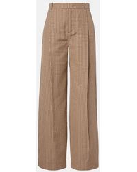 Vince - Pantalones Anchos Camille A Cuadros - Lyst