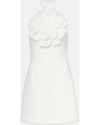 Rebecca Vallance - Odetta Floral-Applique Halterneck Minidress - Lyst