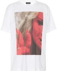 Raf Simons - Bedrucktes T-Shirt aus Baumwolle - Lyst