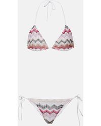 Missoni - Zig Zag Crochet Bikini - Lyst