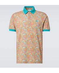 Etro - Polo Shirt With Paisley Motif - Lyst
